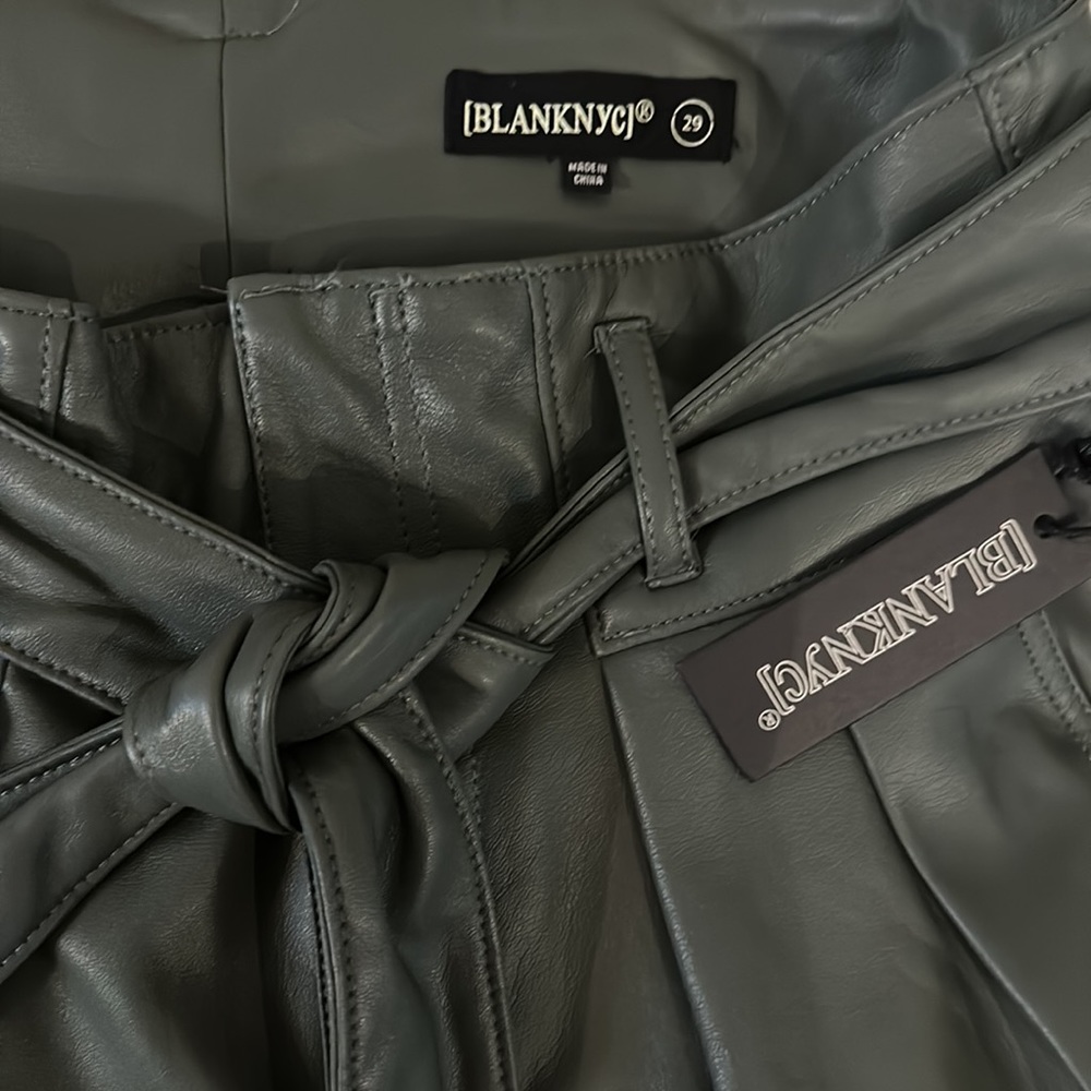 NWT Blank NYC Faux Leather Short in As You Said shorts - Picture 5 of 5